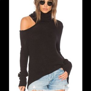 Revolve LA Made Astra Cut Out Sweater in Black